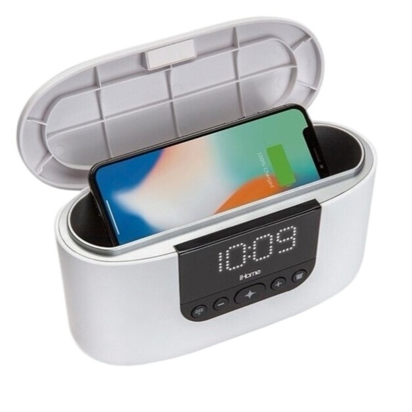 I Home Power Sanitizer UVC II 360 Degree UV-C Alarm Clock USB Charging P… - Picture 3 of 9